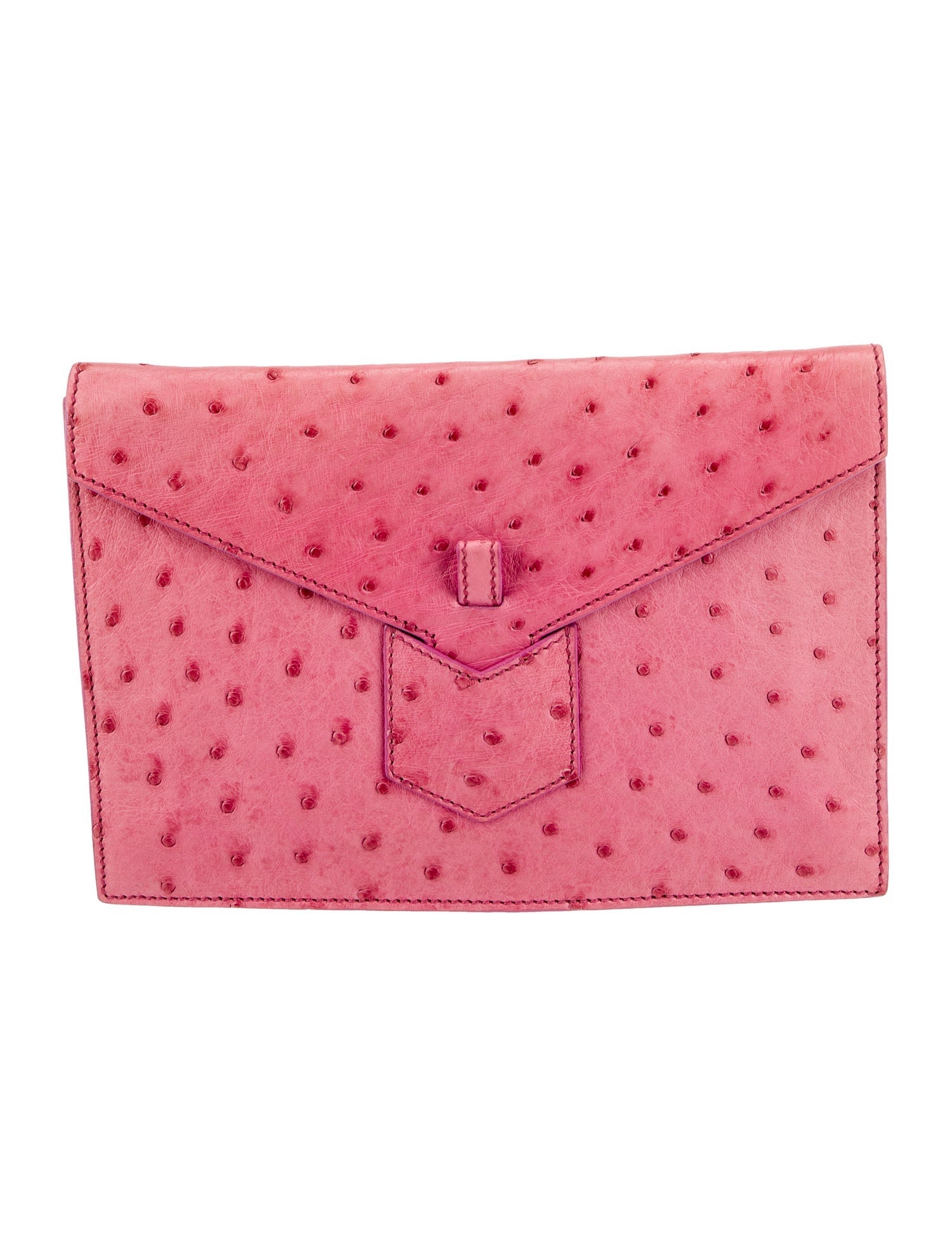 Yves Saint Laurent Ostrich Clutch